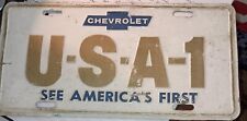 USA-1 See America 1st Vintage Plate Rare picture