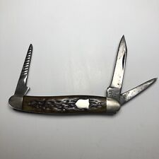 Vintage Camillus New York USA #64 3-Blade Pocket Knife Clip Point 2-1/8” - 505 picture