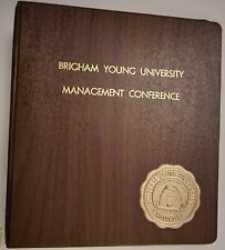 Bringham Young University Vintsge 1960's Binder With Gold Seal picture