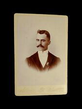 Stone Warrensburg MO Man Flower Cabinet Card Photograph picture