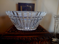 Crystal - Clear Faceted - Large Decorative Functional BOWL - 11.25