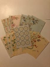 VINTAGE 1981 CURRENT ORIENTAL IMAGERY STATIONERY COMPLETE SET 80s UNUSED RARE picture