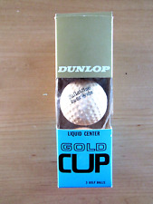 VINTAGE BALLANTINE BEER PROMO GOLF BALLS BY DUNLOP TIRE AND RUBBER GOLD CUP RARE picture