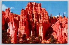 Postcard UT Utah Bryce Canyon National Park The Queens Castle Formation UNP A19 picture