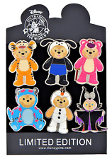 Duffy The Bear Costume Set Disney Authentic Trading 6 Pin Set - Brand New picture
