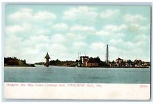 c1905's Sturgeon Bay Ship Canal Creetings From Sturgeon Bay Wisconsin Postcard picture