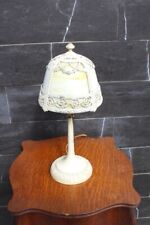 Antique Art Nouveau Boudoir Lamp Slag Glass Shade Side Table Light Sign Miller picture