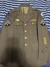 WWII Army Pacific Uniform Wolf Brown ribbons picture
