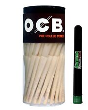 OCB Virgin Unbleached Cones 1  1/4 ~150 Pack~Cigarette Rolling Papers Free Tube  picture
