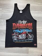 Vintage (1987,XL) Harley Davidson Softail Motorcycle Single Stitch Tank picture