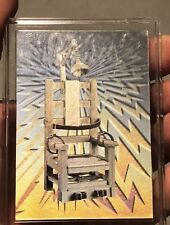 Extremely Rare Electric Chair Hologram Card True Crime Trading Card picture