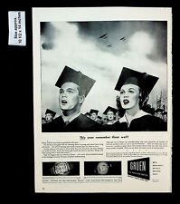 1943 Gruen Precision Watch Jewelry Men Women Graduation Vintage Print Ad 33156 picture