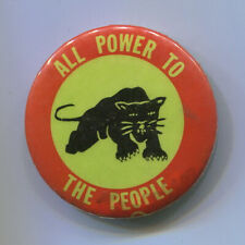C. 1967 - 69  BLACK PANTHER PARTY  Panthers  Civil Rights  Black Power Cause Pin picture