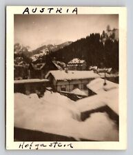 Found Photo Hofgastein Ski Area Austria February 1952 Snow Covered Austrian Alps picture