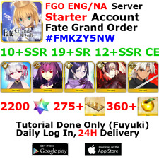 [ENG/NA][INST] FGO / Fate Grand Order Starter Account 10+SSR 270+Tix 2210+SQ #FM picture