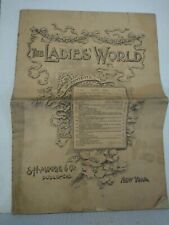 The Ladies World Magazine- January., 1893 S.H. Moore & Co. picture