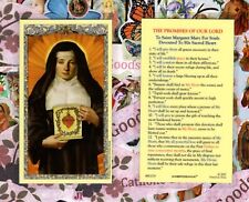 Saint St. Margaret Mary - Promises of Our Lord - Laminated Holy Card 800-1257 picture