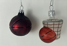 2 VTG Sports Glass Ornaments 2