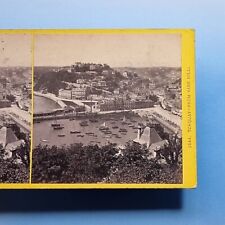 Torquay Stereoview 3D C1870 Real Photo Victorian Town From Vane Hill Devon picture