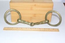 Vintage Twisted Loose ring Snaffle bit never rust EO & Co 6 3/8