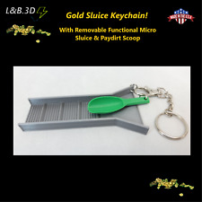 Micro Gold Sluice & Scoop Keychain picture