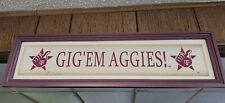 Texas A&M Aggies Framed Sign Brand New picture