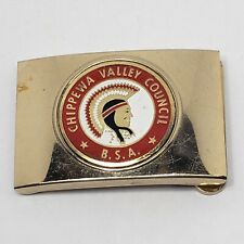 Vintage Camp Phillips Belt Buckle Boy Scouts Chippewa Valley BSA  picture