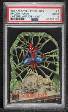 1997 Fleer Marvel Premium QFX Lazer Blast Spider-Man #2 PSA 9 MINT 0nr3 picture