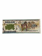 Vintage Vegetable Can Label, Squaw Brand, Centerville Canning, MD picture