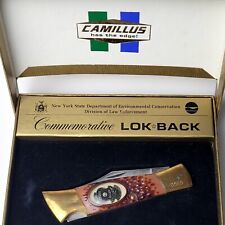 1980 Camillus Lok Back Knife Limited Commemorative NY Conservation Police NOS  picture