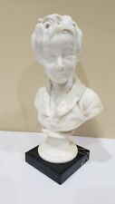 Vintage French Wax Bust of a Young Boy, PAR HOUDON picture