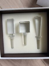 Vintage & Discontinued VERÁ WANG by Wedgewood Set of 3 Crystal Bottle Stoppers picture