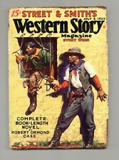 Western Story Magazine Pulp 1st Series Jul 8 1933 Vol. 122 #6 FR/GD 1.5 picture