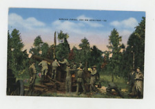 Vintage Military Postcard   SERVICE FIRING 240 MM  HOWITZER     LINEN   UNPOSTED picture