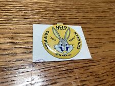 Vintage Pin Back Button. Bugs Bunny  “Help Crippled Children” 1958 Tin picture