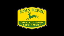 John Deere Vintage 1950 Yellow Historic Redrawn Emblem Sticker Decal picture