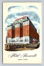 New York City, Hotel Roosevelt, Advertising, Manhattan, Vintage Postcard picture
