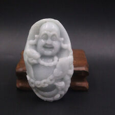 Natural A Grade Jadeite Jade Ornaments Lucky Buddha Boutique Display Play Piece picture