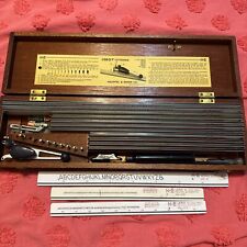 Keuffel & Esser Co K&E Leroy Vintage 1950 Lettering Set Drafting With Wood Case picture