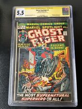 MARVEL SPOTLIGHT #5 CGC 5.5 SS ROY THOMAS SIGNATURE  1ST APPEARANCE GHOST RIDER picture