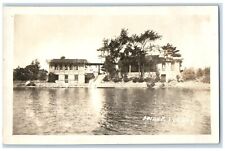 c1930's Spider Island Lake Mille Lacs Cabins Garrison Wisconsin RPPC Photo picture