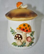 Vintage Sears & Roebuck 1975 Merry Mushroom Canister/Jar 6.25