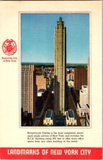 Vintage Postcard Landmarks of New York City Rockefeller Center NY New York K-647 picture