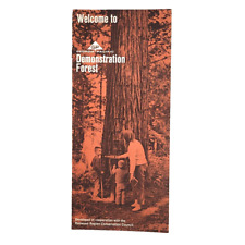 1968 Georgia Pacific Paper Tree Farm Demonstration Redwood Forest Brochure Map picture