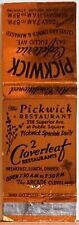 Pickwick Cafeteria Cleveland OH Ohio Vintage Matchbook Cover picture