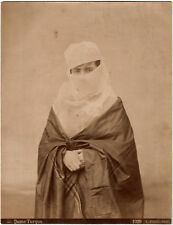 Turkey.Turkey.A Turkish Lady.Original Albuminated Photo 20x26cm.L.Fiorillo.1029 picture