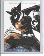 2012 UD Avengers Assemble 1/1 Sketch Card Remy Eisu Mokhtar artist Wolverine picture
