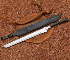 Handmade Forged 31 inch Carbon Steel Machete / Battle Ready sword / with sheath picture