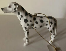 Dalmatian Black White Spotted Dog Resin Ornament New picture