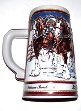 1989 BUDWEISER  HOLIDAY COLLECTORS SERIES STEIN / CLYDESDALES picture